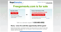 Desktop Screenshot of freegames4u.com